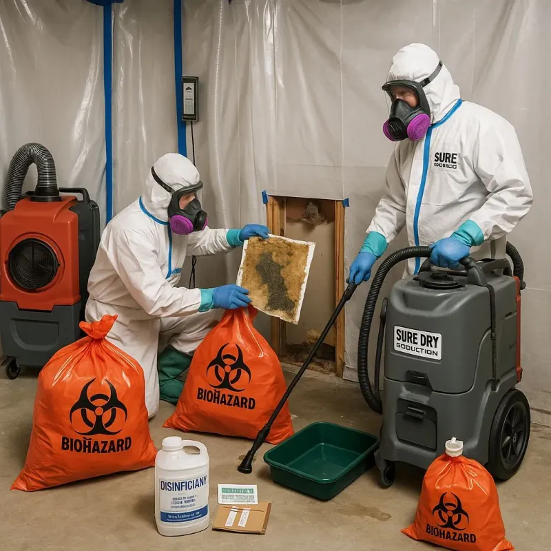 Contaminated Water Handling Protocols process in Oak Point, TX