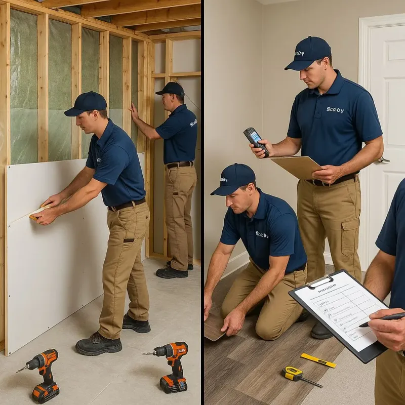 Repairs and Reconstruction process in Oak Point, TX